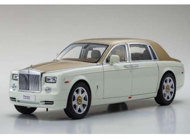 2015 Rolls Royce Phantom Extended Wheelbase, englishe white/gold 1:18