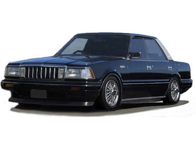 1/18 Toyota Crown (120) 2.8 14 inch Wheels, royal saloon G black 1:18
