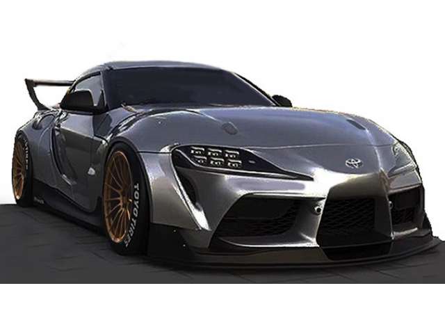 1/18 Rocket Bunny Pandem Supra (A90), matte grey metallic 1:18