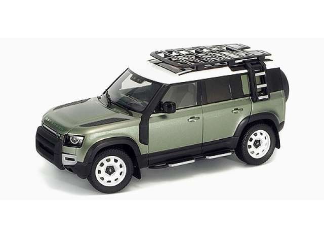 2020 Land Rover Defender 110 With Roof Pack, pangea green 1:18