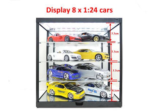 	
Showcase with LED lighting and mirror for 1:18 / 1:24 black