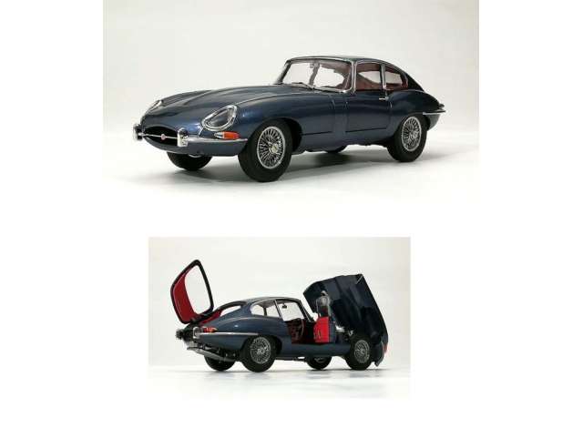 1961 Jaguar E Type right hand drive, dark blue 1:18