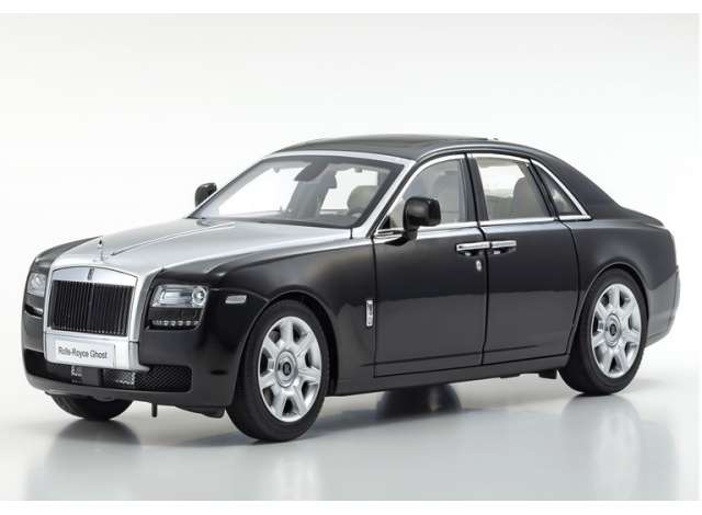 Rolls Royce Ghost SWB, black/silver 1:18
