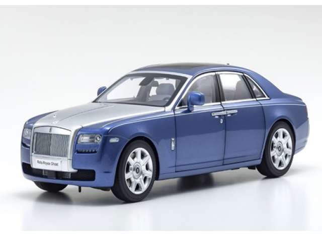 Rolls Royce Ghost SWB, metropolitan blue with grey interior 1:18
