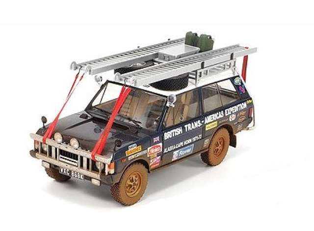 1970 Range Rover The British Trans-Americas Expedition Edition 1971-72(868K) Dirty Version, blue 1:18