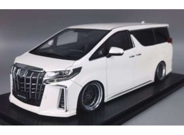 1/18 Toyota Alphard (H30W) Executive Lounge S, pearl white 1:18