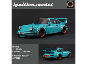 1/18 Porsche RWB 964, light blue 1:18