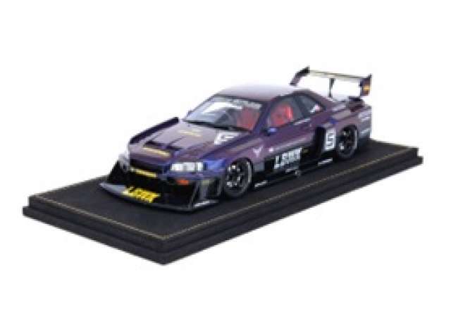 1/18 *Resin* Nissan Skyline *LBWK* (ER34) Super Silhouette, purple/black 1:18