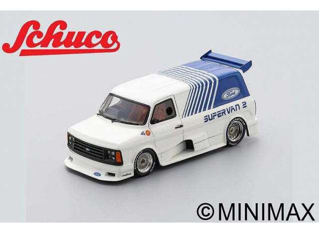 1/18 1984 Ford Transit Supervan 2, white/blue 1:18