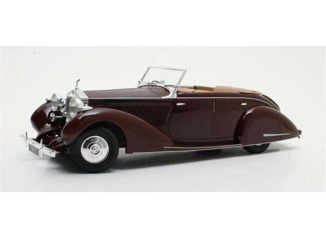 1/18 1937 Rolls-Royce 25-30 Gurney Nutting All Weather Tourer, maroon 1:18