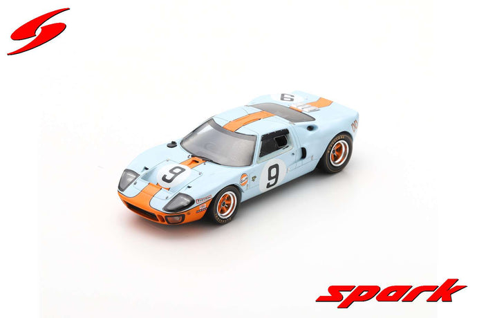 FORD GT 40 N.9 WINNER LM 1968 RODRIGUEZ-BIANCHI 1:43 REPR.