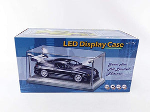 1:18 Led Show case with 4 Ultra Bright Led Silver base