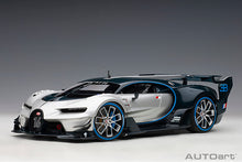 Indlæs billede til gallerivisning BUGATTI CONCEPT VISION GRAN TURISMO 2018 SILVER BLUE CARBON