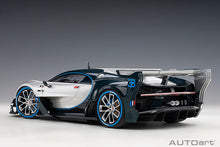 Indlæs billede til gallerivisning BUGATTI CONCEPT VISION GRAN TURISMO 2018 SILVER BLUE CARBON