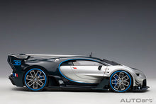 Indlæs billede til gallerivisning BUGATTI CONCEPT VISION GRAN TURISMO 2018 SILVER BLUE CARBON