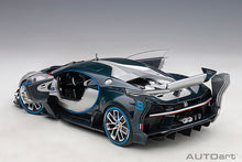 Indlæs billede til gallerivisning BUGATTI CONCEPT VISION GRAN TURISMO 2018 SILVER BLUE CARBON