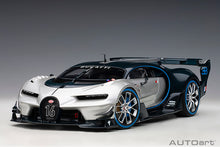 Indlæs billede til gallerivisning BUGATTI CONCEPT VISION GRAN TURISMO 2018 SILVER BLUE CARBON
