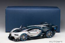 Indlæs billede til gallerivisning BUGATTI CONCEPT VISION GRAN TURISMO 2018 SILVER BLUE CARBON