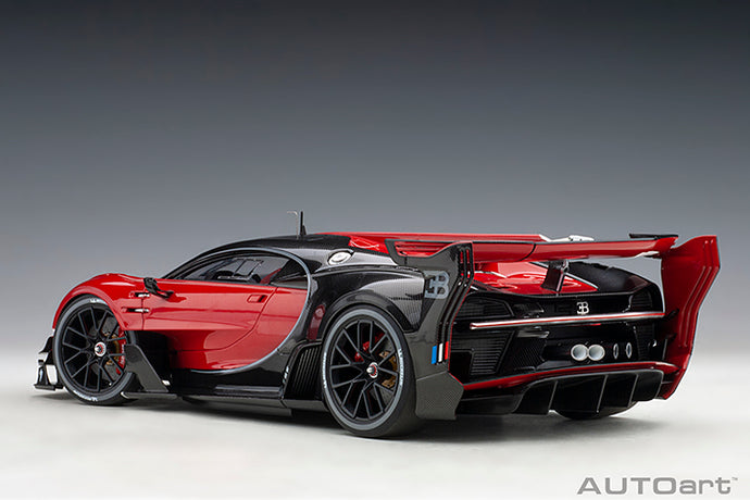 Bugatti Vision GT, Italian red/black carbon 1:18