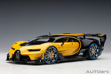 Indlæs billede til gallerivisning BUGATTI CONCEPT VISION GRAN TURISMO 2018 MIDAS YELLOW CARBON BLACK