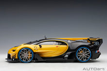 Indlæs billede til gallerivisning BUGATTI CONCEPT VISION GRAN TURISMO 2018 MIDAS YELLOW CARBON BLACK
