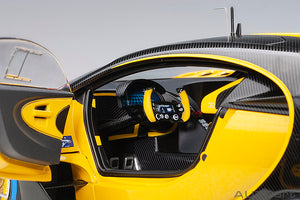 BUGATTI CONCEPT VISION GRAN TURISMO 2018 MIDAS YELLOW CARBON BLACK
