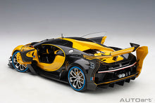 Indlæs billede til gallerivisning BUGATTI CONCEPT VISION GRAN TURISMO 2018 MIDAS YELLOW CARBON BLACK