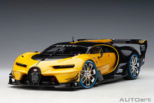 Indlæs billede til gallerivisning BUGATTI CONCEPT VISION GRAN TURISMO 2018 MIDAS YELLOW CARBON BLACK