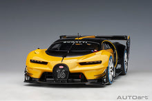 Indlæs billede til gallerivisning BUGATTI CONCEPT VISION GRAN TURISMO 2018 MIDAS YELLOW CARBON BLACK