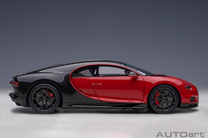 BUGATTI CHIRON SPORT 2019 ITALIAN RED/CARBON 1:18