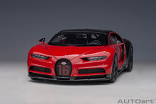 Indlæs billede til gallerivisning 1/18 Bugatti Chiron Sport, red/carbon  1:18