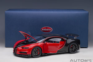 BUGATTI CHIRON SPORT 2019 ITALIAN RED/CARBON 1:18