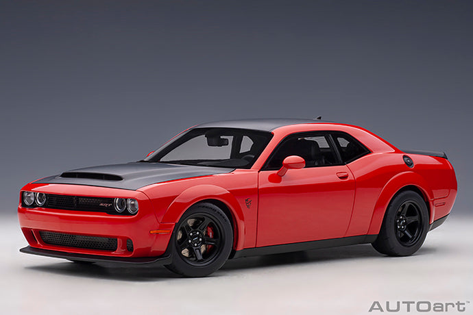 DODGE CHALLENGER DEMON SRT 2018 RED MATT BLACK