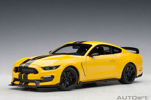 1/18 Ford Mustang Shelby GT350R, yellow/black stripes 1:18