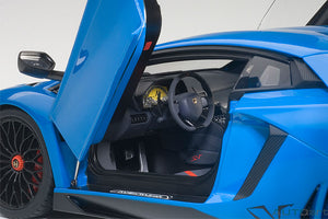 2015 Lamborghini Aventador SV LP750-4, blu lemans(blue) 1:18