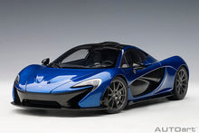 Indlæs billede til gallerivisning McLaren P1, azure blue 1:18