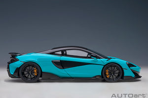 McLaren 600LT, light blue 1:18