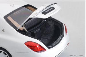 2015 Mercedes Maybach S-class S600 Pulmann, white 1:18