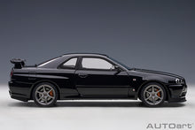 Indlæs billede til gallerivisning 1/18 Nissan Skyline GT-R (R34) V-Spec II Nur, black pearl 1:18