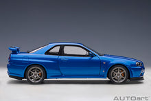 Indlæs billede til gallerivisning Nissan Skyline GT-R (R34) V-Spec II, bayside blue 1:18