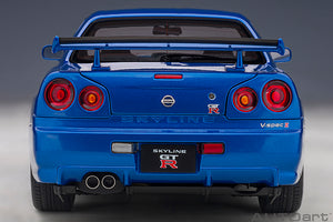Nissan Skyline GT-R (R34) V-Spec II, bayside blue 1:18