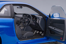 Indlæs billede til gallerivisning Nissan Skyline GT-R (R34) V-Spec II, bayside blue 1:18