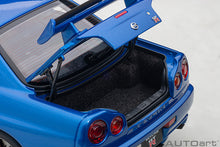Indlæs billede til gallerivisning Nissan Skyline GT-R (R34) V-Spec II, bayside blue 1:18