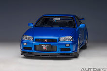 Indlæs billede til gallerivisning Nissan Skyline GT-R (R34) V-Spec II, bayside blue 1:18