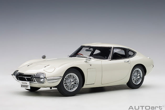 1/18 Toyota 2000GT with spoke wheels, white 1:18