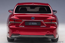 Indlæs billede til gallerivisning 1/18 2018 Lexus LS 500h, red metallic 1:18
