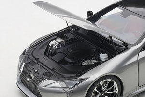 Lexus LC500, sonic titanium/dark rose interior  1:18