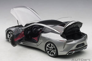 Lexus LC500, sonic titanium/dark rose interior  1:18