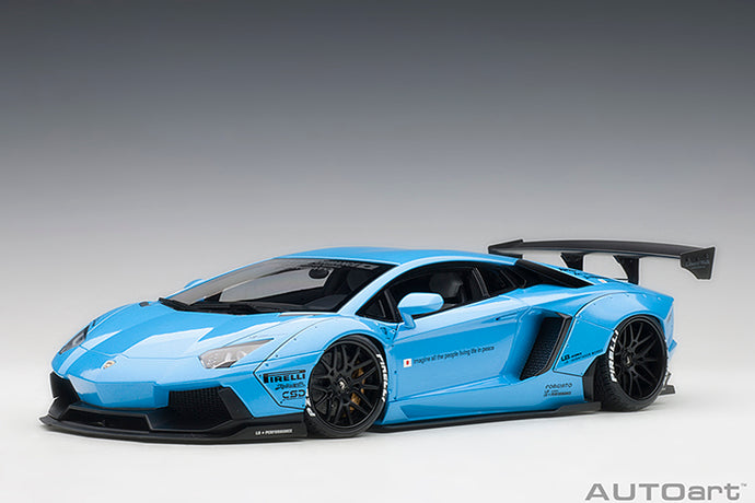 Liberty Walk Lamborghini Aventador, blue 1:18