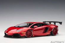 Indlæs billede til gallerivisning Liberty Walk Lamborghini Aventador with Red Wheels, red 1:18